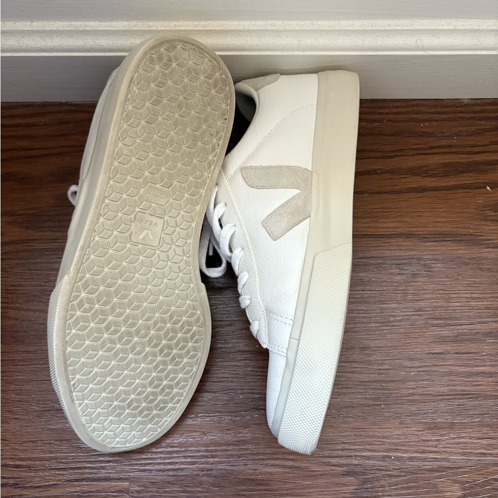 Veja Extra White and Natural Sneakers - Picture 4 of 8